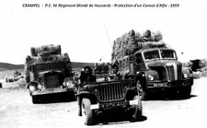 Crampel - P.C. 9e Hussards - Protection Convoi d'Alfa - 1959